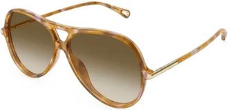 Chlo&eacute; Panthos Zonnebril - Dames - Accessoires - Bruin - Maat: 59 MM