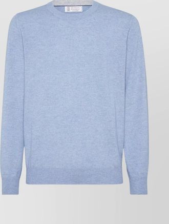 Brunello Cucinelli cashmere ribbed crewneck sweater