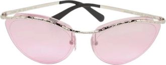 Louis Vuitton Pre-owned Accessories, female, Pink, Size: ONE SIZE Pre-owned Rimless Cat Eye Sunglasses
