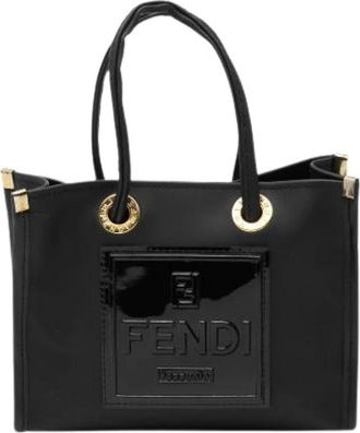 Fendi Pre-owned Tote Bags, female, Black, Size: ONE SIZE Pre-owned Rubber Tote Bag