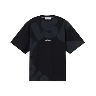 Stone Island T-Shirts, male, Black, Size: XL SS T-Shirt