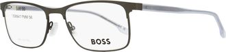 BOSS Boss Mens Stainless Steel Eyeglasses B967IT FRE Matte Gray 56mm