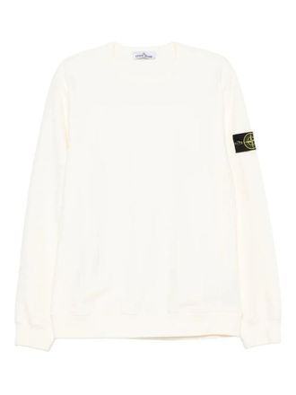 Stone Island Cotton Fleece Crew Neck Sweatshirt
