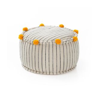 Oresteluchetta STRIPE-A round pouf, multicolour