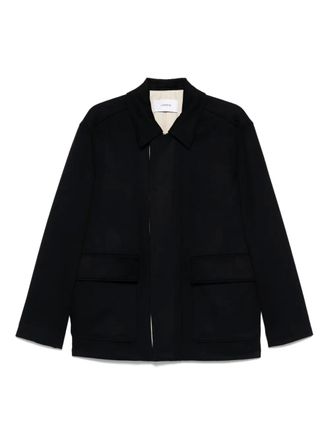 Lardini patch-pocket shirt jacket - Blue