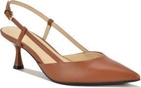 Nine West Rowen Slingback Pump in Brown Smooth at Nordstrom Rack, Size 8.5
