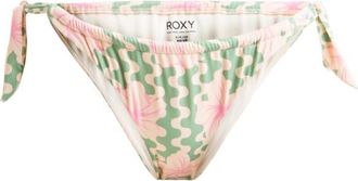 Roxy Hibiscus Daze Ties Moderate Bikini-Bottom für Damen | weiß