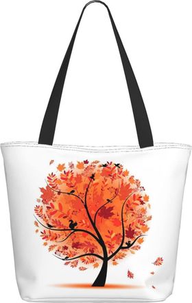 AOOEDM Autumn Maple-Tree Ladies Shopping Bag 13x11x7in.The Perfect ValentineS Day Gift.It Is The Best ValentineS Day Gift For Mom, Daughter, Wife,Etc