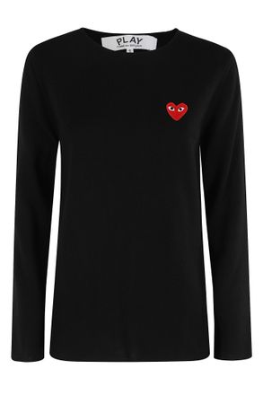 Comme Des Garçons Sweater Red Emblem