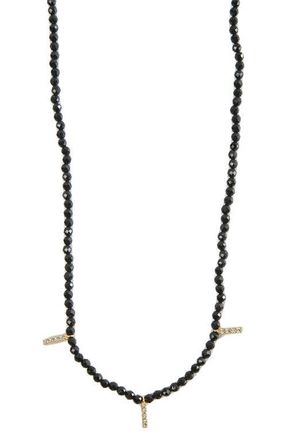 Argento Vivo Onyx & Cubic Zirconia Shaky Necklace in Black at Nordstrom