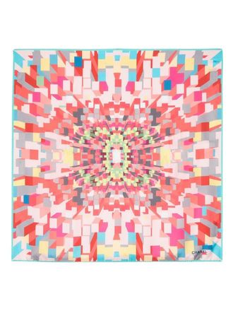Chanel Foulard con stampa anni 90 - Rosa