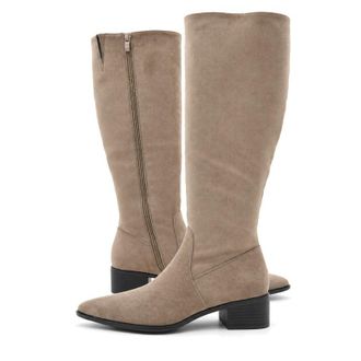 Purapiel Laarzen met hak Purapiel Bro16 taupe