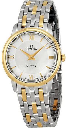 Omega De Ville Prestige White Mother of Pearl Dial Ladies Watch 424.20.27.60.05.001