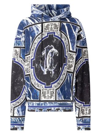 Roberto Cavalli cotton hoodie - men - Cotton - L - Blue