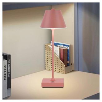 Trade Shop Trade Shop Traesio - Trade Shop - Lampada Tavolo Ricaricabile Usb 10 Watt 3 Colorazione Di Luce Vari Colori D27-3c - Rosa