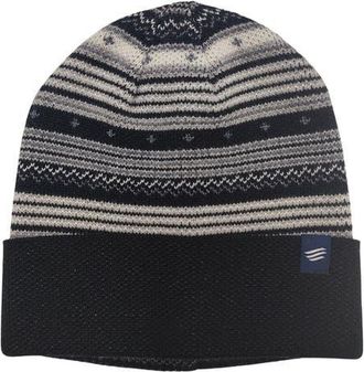 United By Blue Merino Wool Modern Fair Isle Knit Beanie in Black at Nordstrom