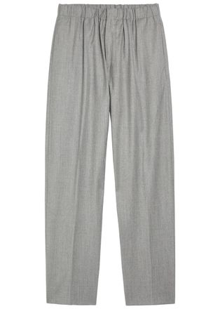 Lardini Wool and Silk-blend Trousers - Grey - 52 (IT52 / XL)