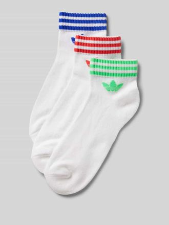 adidas Originals Socken mit Logo im 3er-Pack in Weiss, Gr&ouml;&szlig;e 39-42
