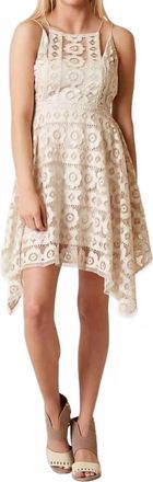Free People Lace Mini Dress In Ivory