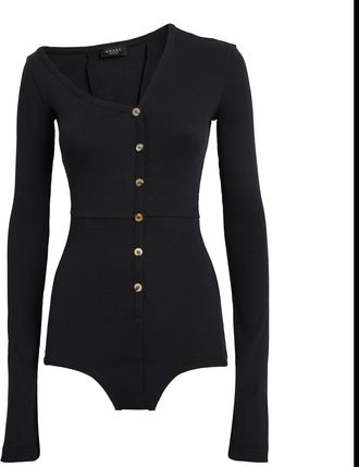 A.W.A.K.E. A.W.A.K.E. Mode Asymmetric Rib-Knit Bodysuit Size M