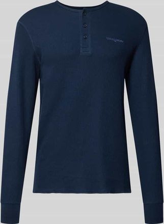 Tommy Jeans Regular Fit Langarmshirt aus reiner Baumwolle in Marine, Größe XXL