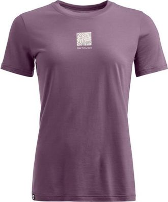 Ortovox 120 Cool Tec Abstract T-Shirt Merinoshirt f&uuml;r Damen | lila