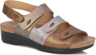 Drew Womens Margo Strappy Sandals In Metallic Combo