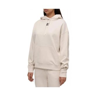 HUGO BOSS Hoodies & sweatvesten, Dames, Beige, L, Katoen, Delfinia Hoodie
