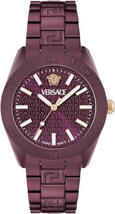 Versace Mens V-Dome Aluminum Watch