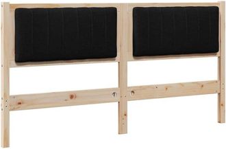 vidaXL Cabecero Tapizado Marr&oacute;n 150 Cm Madera De Pino Macizo Vidaxl