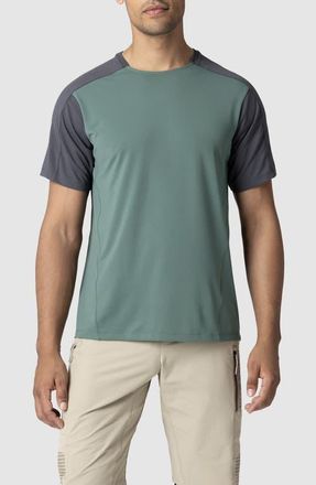 Outdoor Research Freewheel Mountain Bike T-Shirt in Storm/Malachite at Nordstrom, Size Xx-Large
