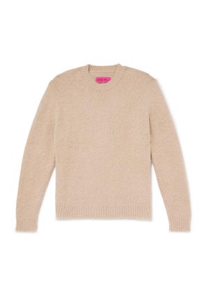The Elder Statesman Thistle Brushed Suri Alpaca-Blend Sweater