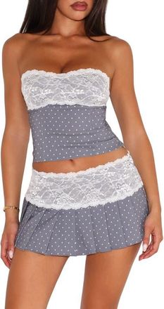 Tiger Mist Strapless Lace Top in Black at Nordstrom, Size Xx-Small