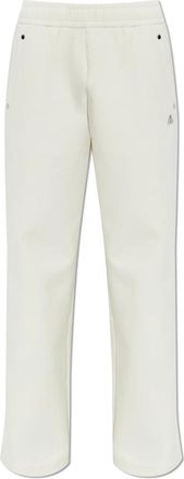 Moose Knuckles Mix Media Wide Leg Pant - Dames - Sweatpants - Beige - M - Katoen - Broeken