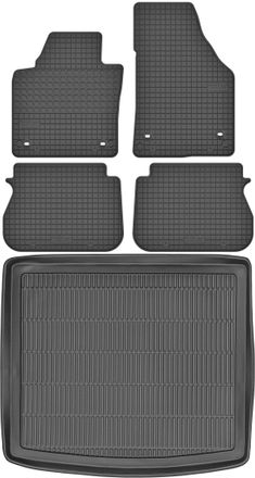 OEM Volkswagen Caddy Iii Kombican De 2004 A 2015. Juego De Alfombrillas De Goma Para Coche Y Maletero