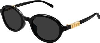 Gucci GG2033SA Asian Fit 001 Womens Sunglasses Size 52 - Free RX Lenses - Free RX Lenses