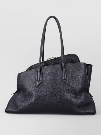 The Attico la passeggiata medium shoulder leather bag