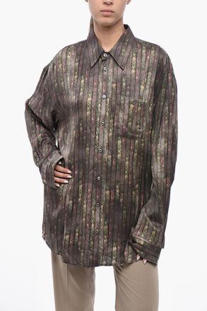 Y / Project Camicia in Viscosa con Motivo Floreale Y.Project