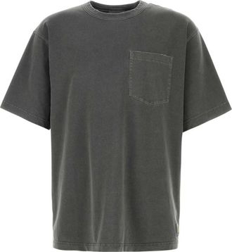 Carhartt Work in Progress Grey Crewneck Logo Pocket T-Shirt