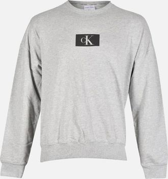 Calvin Klein Mens CK 96 French Terry Sweatshirt, Grey Heather - Size: XX-LARGE