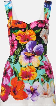 Dolce & Gabbana Floral cotton minidress