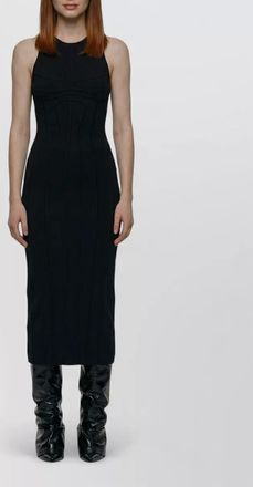 The Attico corset-style midi dress