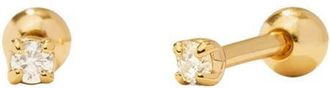 Made by Mary CZ Petite Prong-Set Stud Earrings in Gold Vermeil at Nordstrom