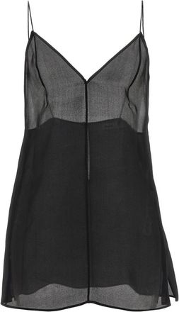 Khaite Talsie Top - Dames - Tops zonder mouwen - Zwart - XS - Organza - Tops
