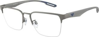 Emporio Armani Stijlvolle Vista Zonnebril - unisex - Brillen - Grijs - 54 MM - Accessoires