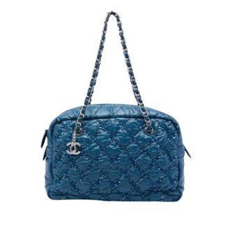 Chanel Pre-owned Nylon chanel-bags - Dames - Pre-owned - Blauw - Maat: ONE Size Nylon