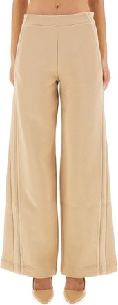 Max Mara Beige Loose Flat Front Pant
