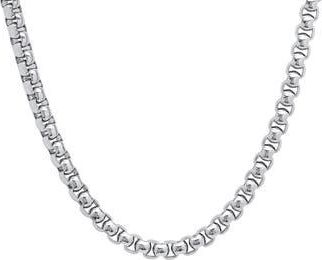 HMY Jewelry Mens Stainless Steel 24 Box Chain Necklace in Metallic at Nordstrom Rack