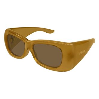 Saint Laurent 901 Howl Zonnebril - unisex - Accessoires - Oranje - Maat: 61 MM Nylon