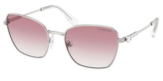 Swarovski SK7029 40018D Womens Sunglasses Silver Size 55